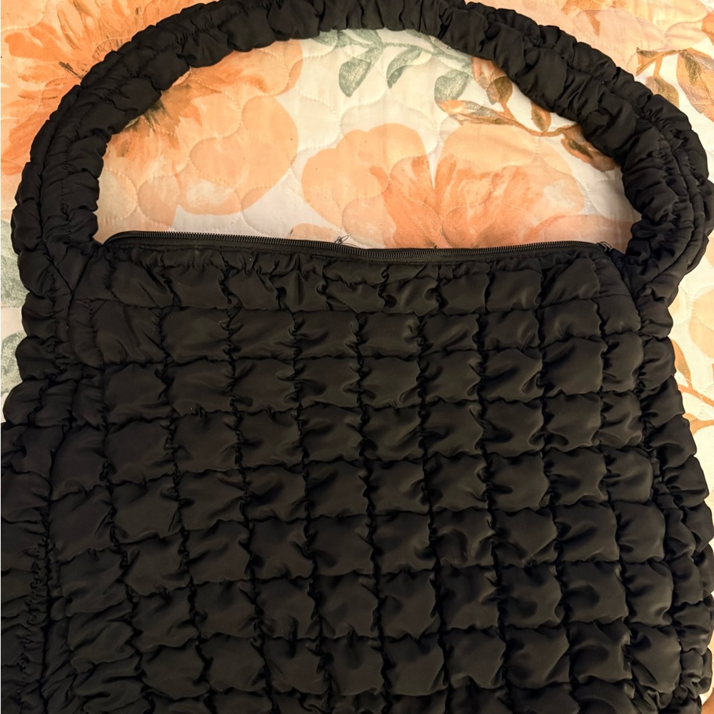 Wild Fable Black Ruched Shoulder Bag
